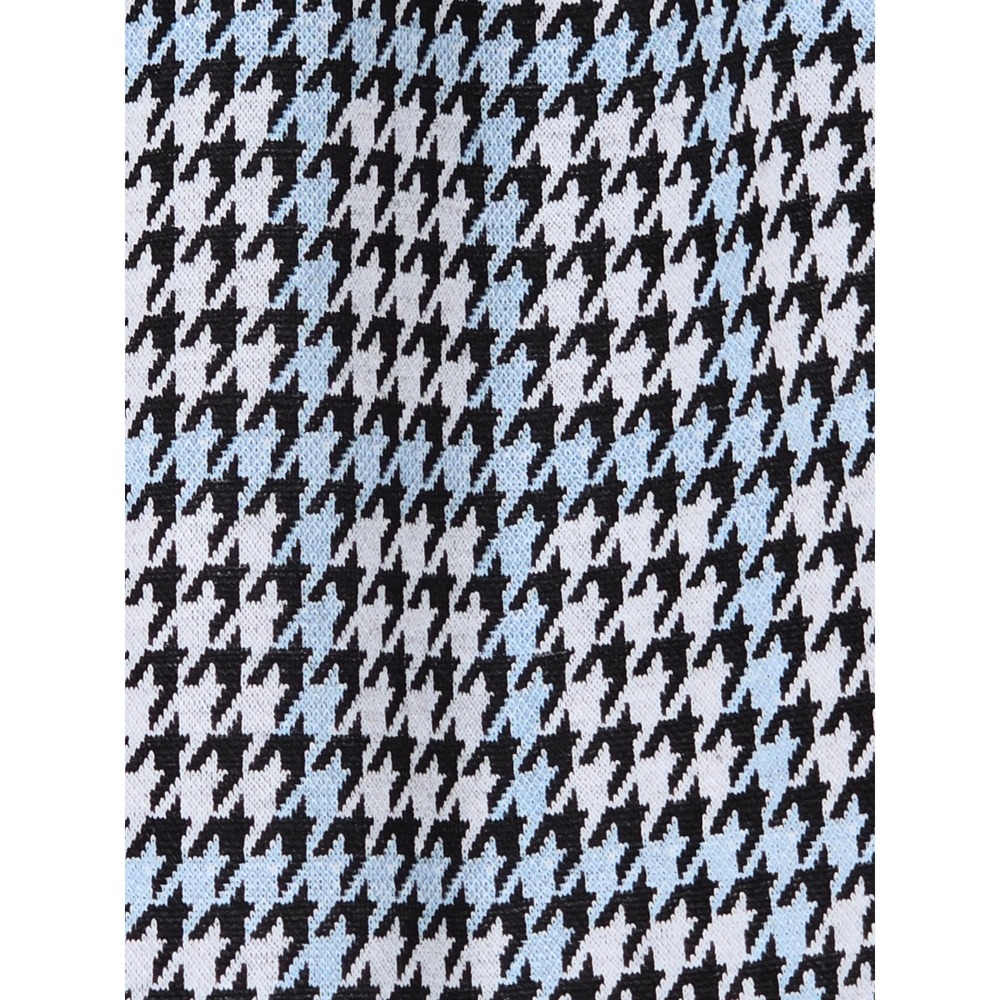 Philosophy Republic Clothing Womens Houndstooth Blazer Jacket L Black White Blue - Picture 2 of 10